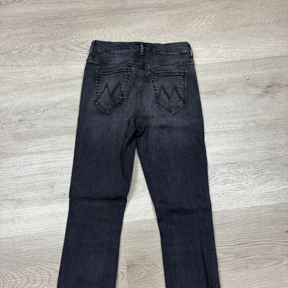 Mother High Waisted Looker Ankle Fray Jeans in Night Hawk Women's 25 - Picture 4 of 13